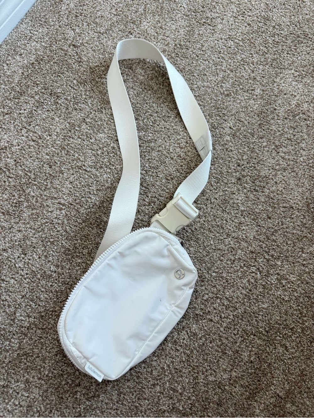 White Men's Crossbody Sling Bag